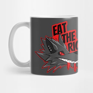 Red Punk Wolf Mug